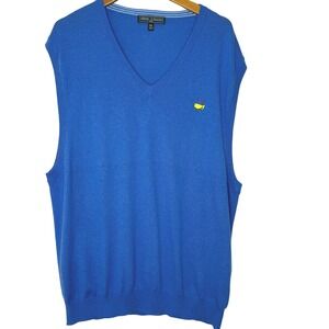 Masters Collection Cotton/Cashmere Blue Sweater Vest XXL‎